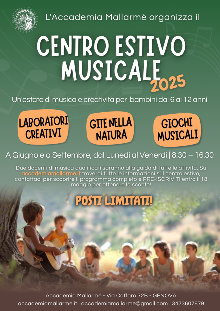 Centro Estivo Musicale Mallarmé Volantino 