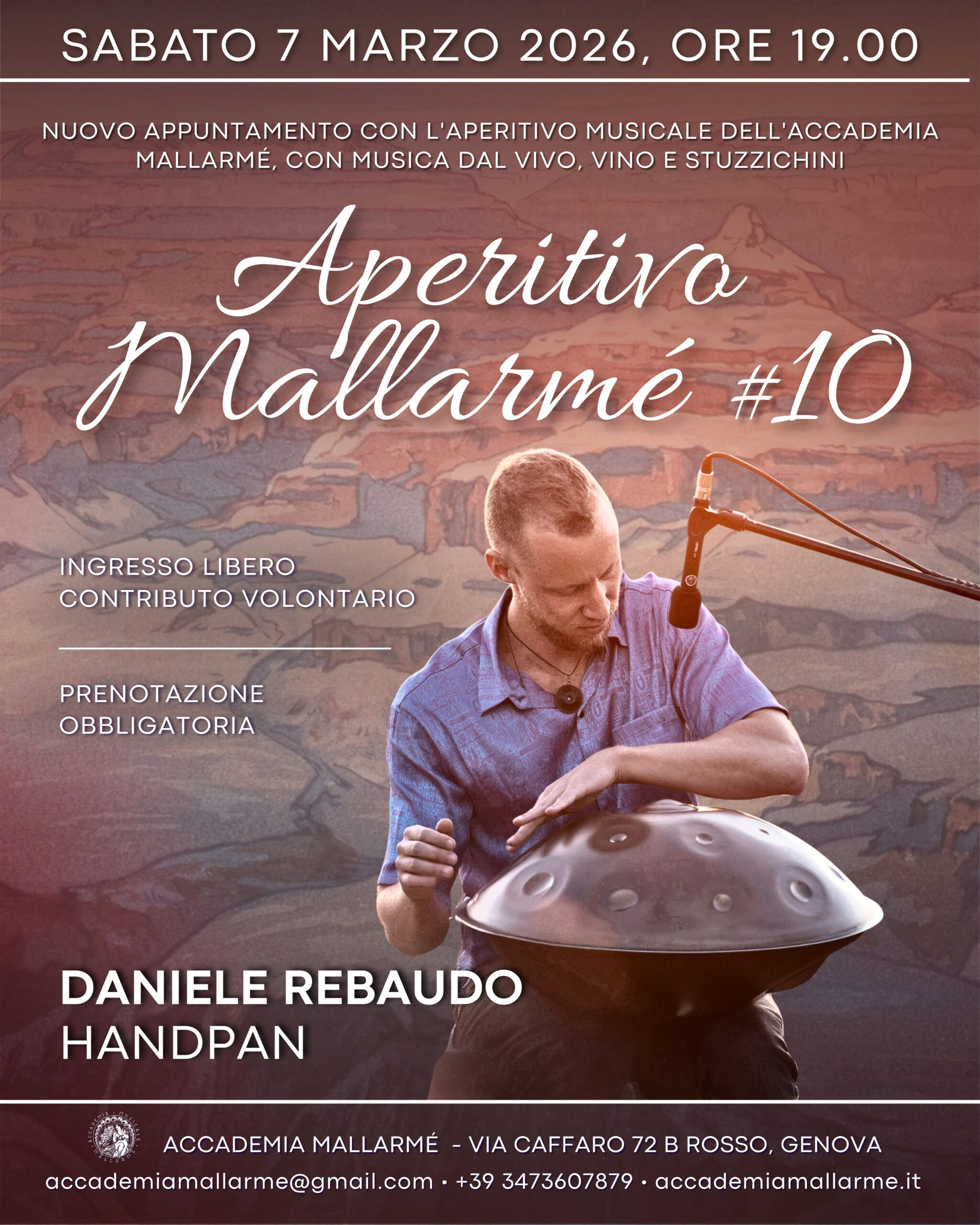 Aperitivo Mallarmé #10 Daniele Rebaudo per Accademia Mallarmé Genova
